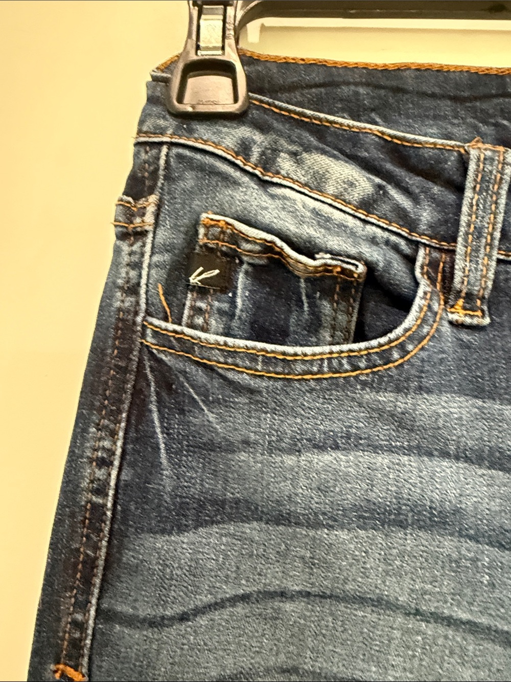 KanCan Dark Blue Flare Jeans - Picture 3 of 9